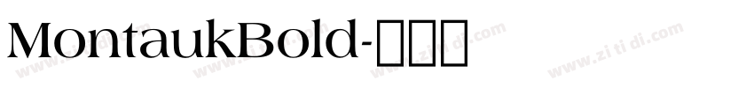 MontaukBold字体转换