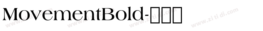 MovementBold字体转换