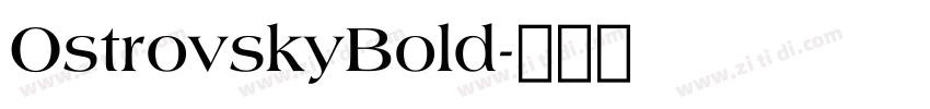 OstrovskyBold字体转换