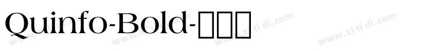Quinfo-Bold字体转换