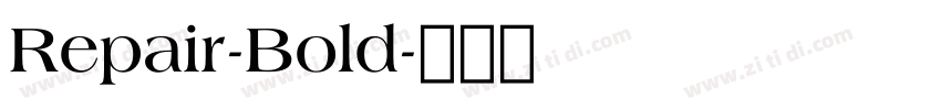 Repair-Bold字体转换