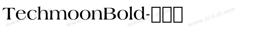 TechmoonBold字体转换