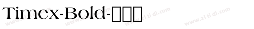 Timex-Bold字体转换