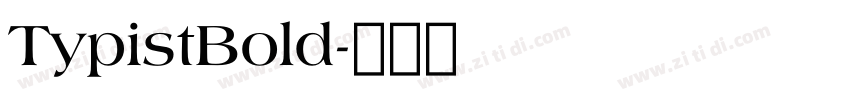TypistBold字体转换
