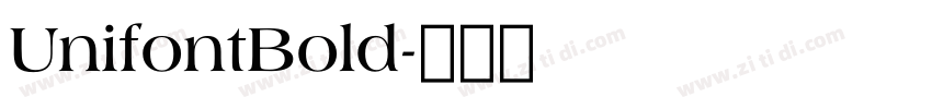 UnifontBold字体转换
