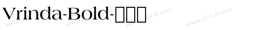 Vrinda-Bold字体转换