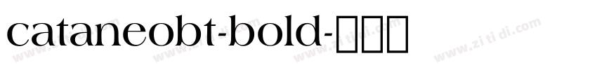 cataneobt-bold字体转换