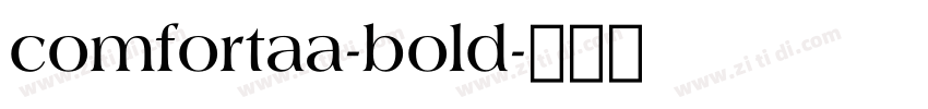 comfortaa-bold字体转换