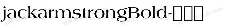 jackarmstrongBold字体转换