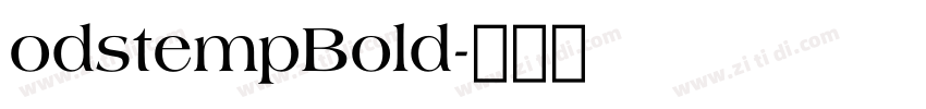 odstempBold字体转换