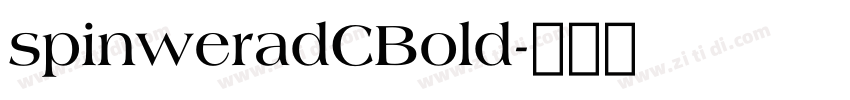 spinweradCBold字体转换