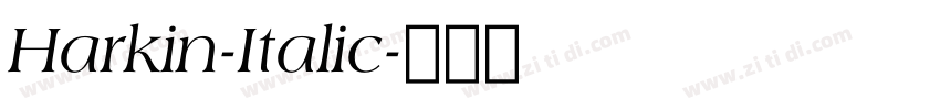 Harkin-Italic字体转换