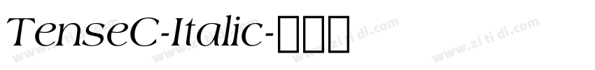 TenseC-Italic字体转换