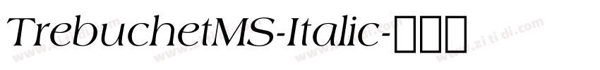 TrebuchetMS-Italic字体转换