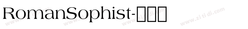 RomanSophist字体转换