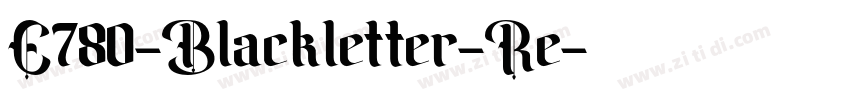 E780-Blackletter-Re字体转换