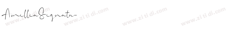 AmilliaSignatu字体转换