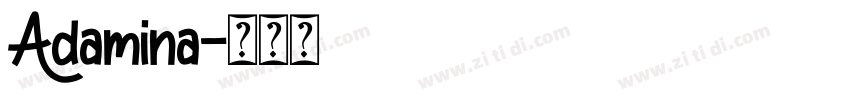 Adamina字体转换