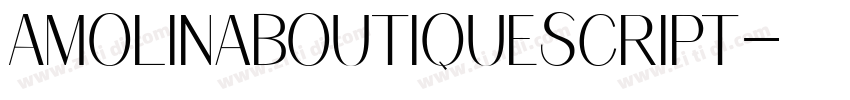 AmolinaBoutiqueScript字体转换