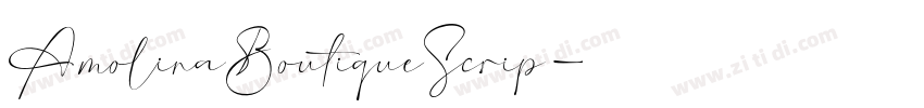 AmolinaBoutiqueScrip字体转换