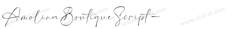 AmolinaBoutiqueScript字体转换