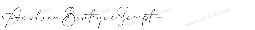 AmolinaBoutiqueScript字体转换