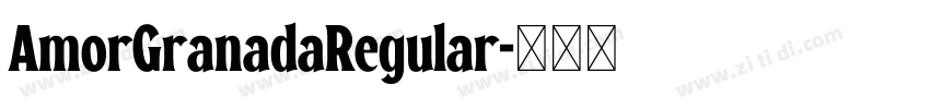 AmorGranadaRegular字体转换
