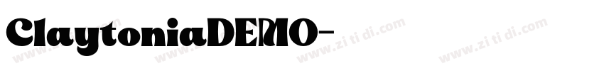 ClaytoniaDEMO字体转换