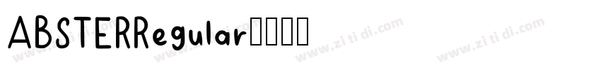 ABSTERRegular字体转换