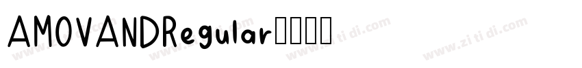 AMOVANDRegular字体转换 AMOVANDRegular字体转换
