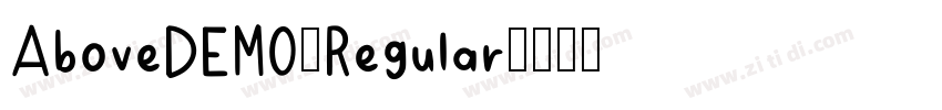 AboveDEMO-Regular字体转换