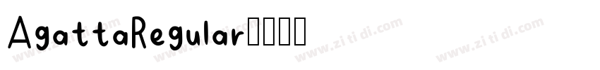AgattaRegular字体转换