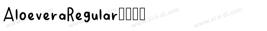 AloeveraRegular字体转换