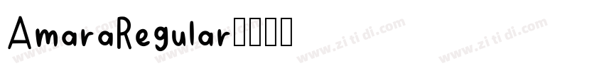 AmaraRegular字体转换