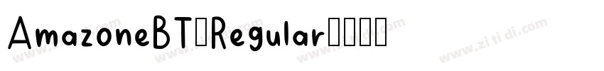 AmazoneBT-Regular字体转换
