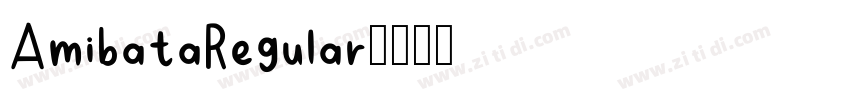 AmibataRegular字体转换