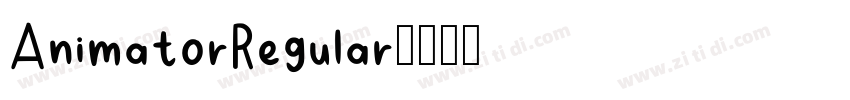 AnimatorRegular字体转换