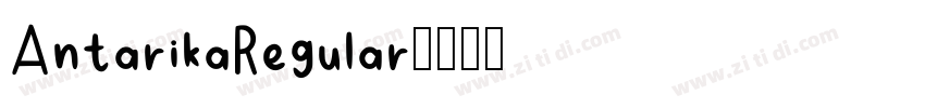AntarikaRegular字体转换