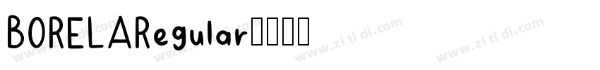 BORELARegular字体转换