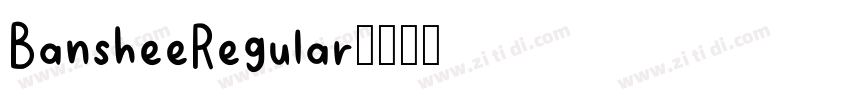 BansheeRegular字体转换