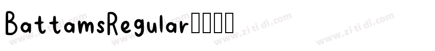 BattamsRegular字体转换