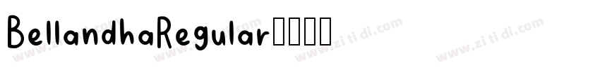BellandhaRegular字体转换