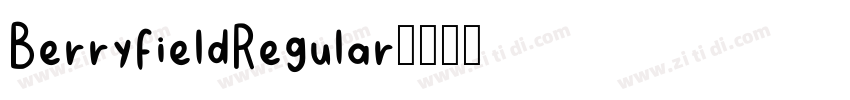 BerryfieldRegular字体转换