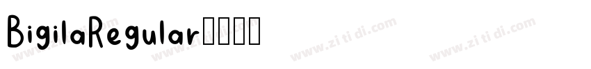 BigilaRegular字体转换