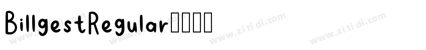BillgestRegular字体转换