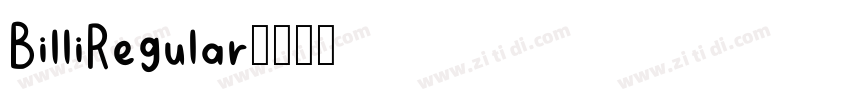 BilliRegular字体转换 BilliRegular字体转换