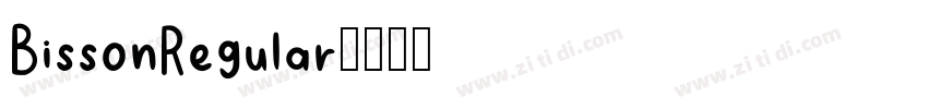 BissonRegular字体转换