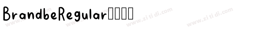 BrandbeRegular字体转换