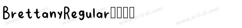 BrettanyRegular字体转换