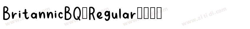 BritannicBQ-Regular字体转换